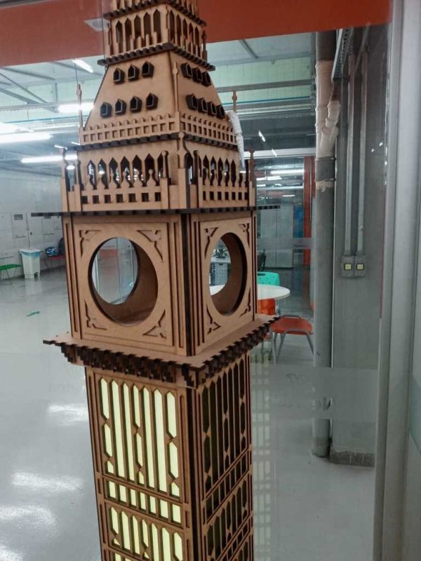 Laser Cut Big Ben 3D 2100mm