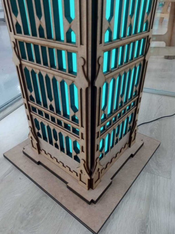 Laser Cut Big Ben 3D 2100mm