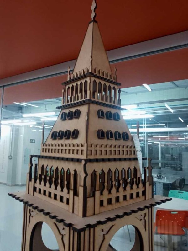 Laser Cut Big Ben 3D 2100mm