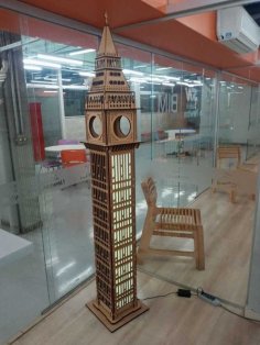 Laser Cut Big Ben 3D 2100mm