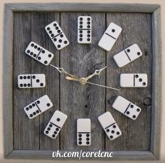 Laser Cut Domino Clock