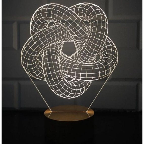 Lampada a spirale 3D Torus