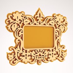 Wooden Mirror CNC Project DXF File