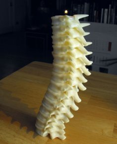 Spine Candle Holder 3D Printer Model