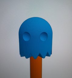 PacMan Ghost Pencil Topper 3D Printer Model