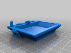 Miniature Pedestal Sink 3D Printer Model