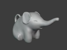 Cute Elephant 3D Printer Model