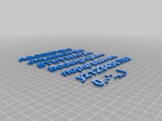 Alphabet 3D Printer Model