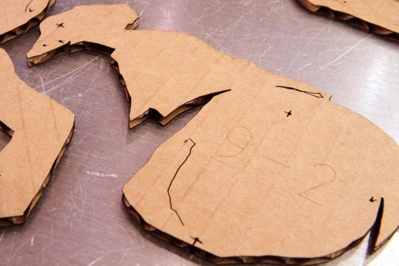 Laser Cut Cardboard T-Rex DXF File