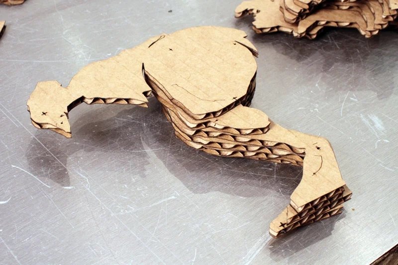 Laser Cut Cardboard T-Rex DXF File