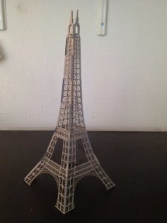 Laser Cut Eiffel Tower France Paper Craft SVG File