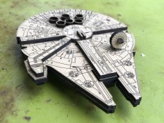 Laser Cut Star Wars Millennium Falcon Free Vector