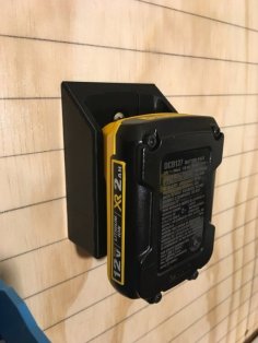 Wall Mount For DeWalt 12, 20 & 60V MAX Batteries. 3D Printer Model