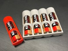 AA Battery Storage Holder 3D Printer Model