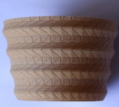 Wood Basket Plant Pot 3D Printer Model