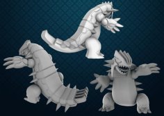 Groudon (Pokemon 35mm True Scale) 3D Printer Model