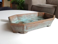 Octagonal Ornate Bonsai Pot – No Support Print, With Drainage Holes 3D Printer Model