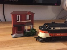 HO Scale Model Train Home 3D Printer Model