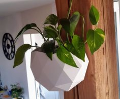 Low Poly Hanging Flower Pots 3D Printer Model