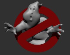 Ghostbusters Logo V2 – 2 Colors 3D Printer Model