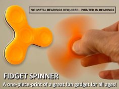 Fidget Spinner – One-Piece-Print / No Bearings Required! 3D Printer Model