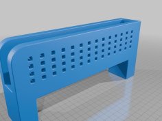 Vertical Laptop Stand – Grid/Sqaure Pattern 3D Printer Model