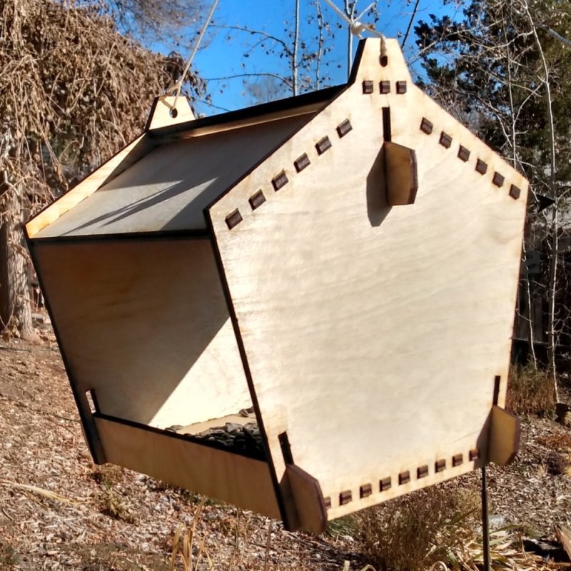 Laser Cut Birdfeeder – No Glue