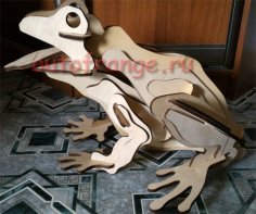 Laser Cut 3D Puzzle Frog