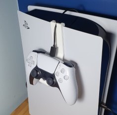 PS5 Controller And Charging Cable Holder 3D Printer Model