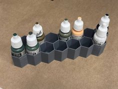 Paint Holders Vallejo, Ak Interactive, Ammo Mig, 19ml, 35ml, Humbrol 3D Printer Model