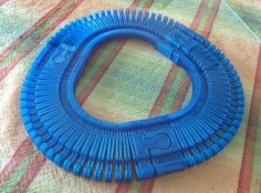 Double Sided Remix Of Customizable Flexible Toy Train Tracks 3D Printer Model