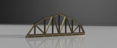 Model Railway G Scale Arched Truss Bridge 3D Printer Model