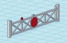 N Gauge Crossing Gates 3D Printer Model