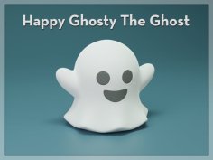 Happy Ghosty The Ghost 3D Printer Model