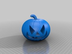 Pumpkin With Or Without Scary Face 3D Printer Model