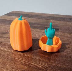 Middle Finger Pumpkin 3D Printer Model