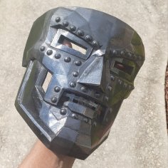 Dr. Doom Mask (Fixed) With Bolts 3D Printer Model