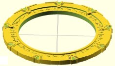 SG-1 Stargate With Symbols 3D Printer Model