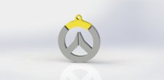 Overwatch Keychain 3D Printer Model