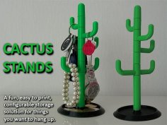 Cactus Stand 3D Printer Model