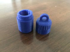 Keychain Pill Bottle V2 3D Printer Model