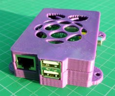 Raspberry Super-Pi Case With Mounting Ears #30DoC Day 20 3D Printer Model