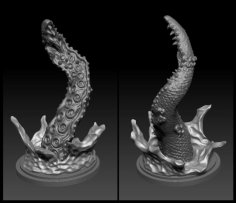 Kraken Tentacle Hollow 3D Printer Model