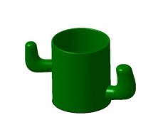 Cactus Pen Holder 3D Printer Model