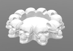 Skulls Ashtray 3D Printer Model