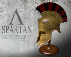 Spartan Helmet 3D Printer Model