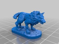 Wolf And Dire Wolf 3D Printer Model