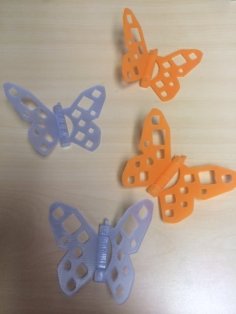 Butterfly With Hinge – Decoration 3D Printer Model