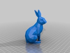 Low Poly Easter Bunny 3D Printer Model