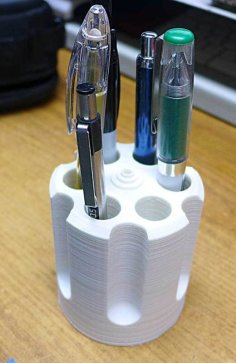 Gun Cylinder Pen / Pencil Holder 3D Printer Model